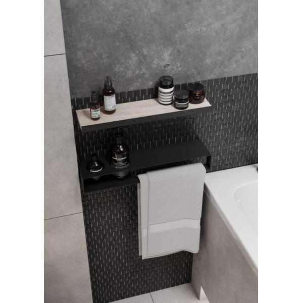 Тумба подвесная Aquaton Лофт Урбан 800x450x510 черный, орегон (1.A247.6.01L.QX6.0) Тумба подвесная Aquaton Лофт Урбан 800x450x510 черный, орегон (1.A247.6.01L.QX6.0)