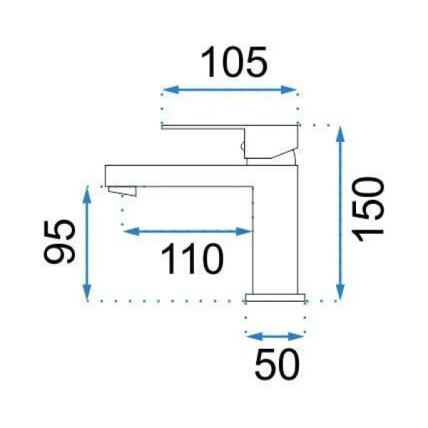 Смеситель для раковины REA Fenix chrom (REA-B5982) Смеситель для раковины REA Fenix chrom (REA-B5982)