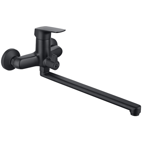 Смеситель для ванны и душа Aquatek Вега черный матовый (AQ1042MB)