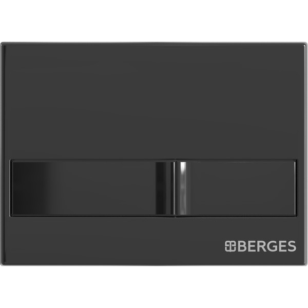 Клавиша смыва Berges Novum L6 черный глянец (040016)