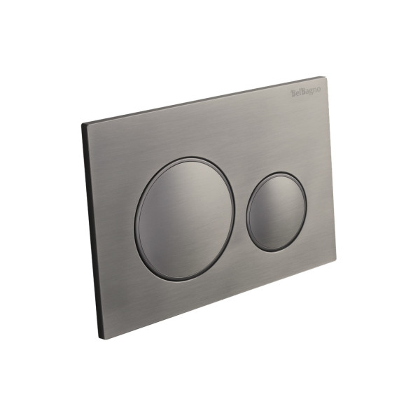 Клавиша смывная BelBagno оружейная сталь (BB-17C-GM)