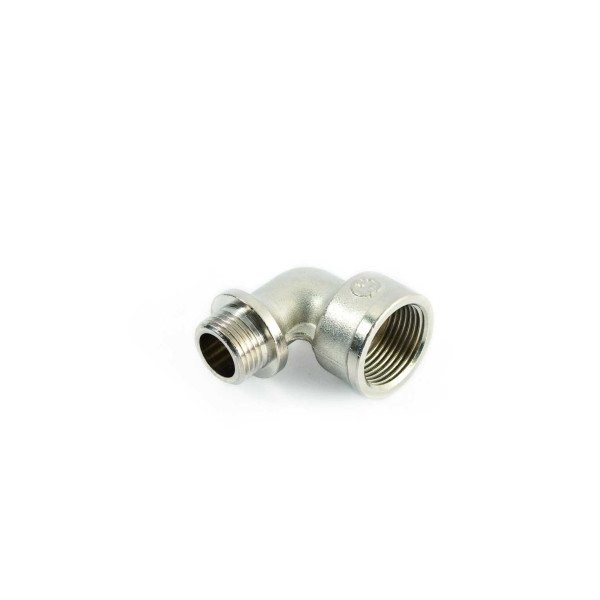 Угольник переходной 1/2"х3/4" НВ с упором General Fittings (никель) 270026N050400A Угольник переходной 1/2"х3/4" НВ с упором General Fittings (никель) 270026N050400A