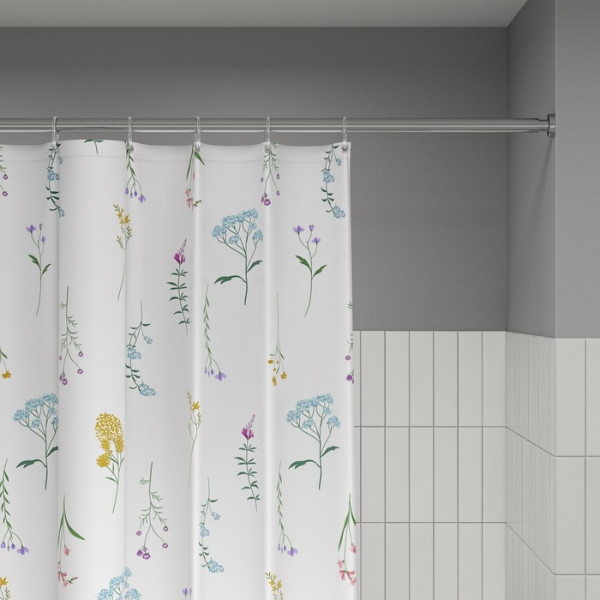 Шторка для ванн текстильная Iddis Base 180x200 белая (BF02P18i11) Шторка для ванн текстильная Iddis Base 180x200 белая (BF02P18i11)