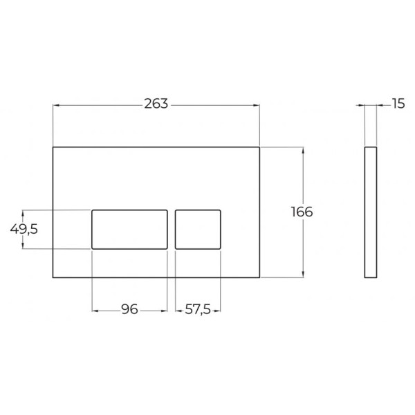 Клавиша смывная BelBagno хром глянец (BB041CR)