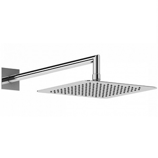 Верхний душ Cezares Porta 30x30 см с изливом 350 мм, квадратное сечение, хром (PORTA-TDDQ-30-01)