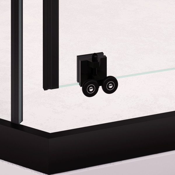 Душевой уголок RGW Passage PA-86-B NEW 90x90x195 стекло прозрачное, профиль черный (38088699-14N)