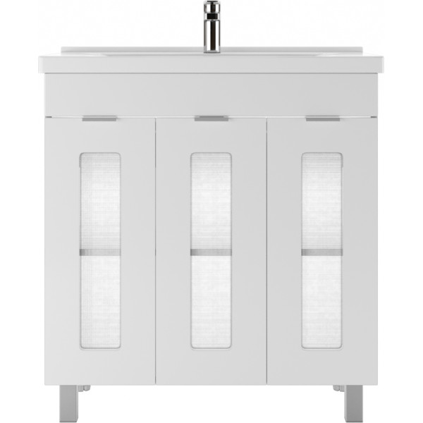 Тумба напольная Миранда 80 Кристалл без ящика Айсберг Домино (DA1803T) Тумба напольная Миранда 80 Кристалл без ящика Айсберг Домино (DA1803T)