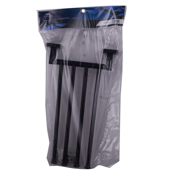 Полотенцережатель Fashun 4-х реечный поворот. 334х212х60 мм цинк. сплав + нерж. сталь черный (A2614-7)