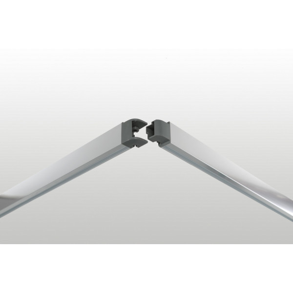 Душевой уголок Roca Leon 90x90x195 стекло прозрачное, профиль черный (Z.RU93.0.767.1)