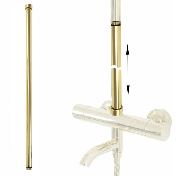 Удлинитель душевой стойки Rea 60 см Gold (Tom, Soul, Aldi, Bliss, Santos, Roger, Lungo с термостатом, Luis, Vigo) (REA-K6651)