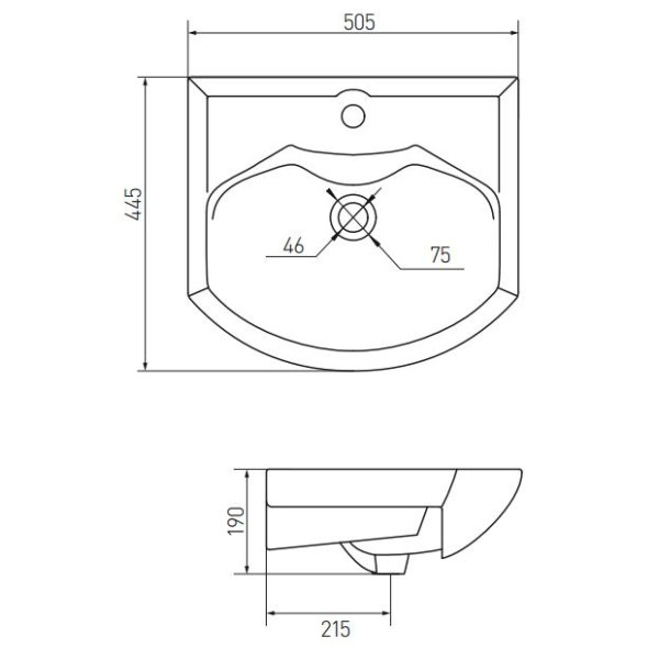 Раковина встраиваемая АКВАТОН Smile (1WH207781) Раковина встраиваемая АКВАТОН Smile (1WH207781)