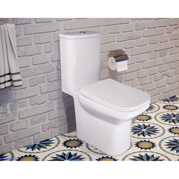 Унитаз напольный Azario Wandy 350x614x795 с сиденьем с микролифтом белый (AZ-56D)