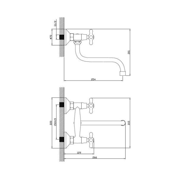 Смеситель для ванны Diadonna (длинный поворотным излив хром) (D80-246314) Смеситель для ванны Diadonna (длинный поворотным излив хром) (D80-246314)