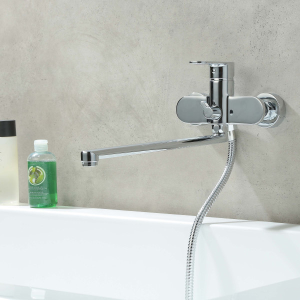 Смеситель для ванны и душа Aquatek Ника хром (AQ1842CR) Смеситель для ванны и душа Aquatek Ника хром (AQ1842CR)