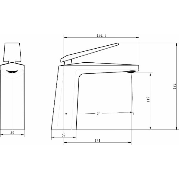 Смеситель для раковины Boheme Venturo Shine Gun Metall (371-SGM)