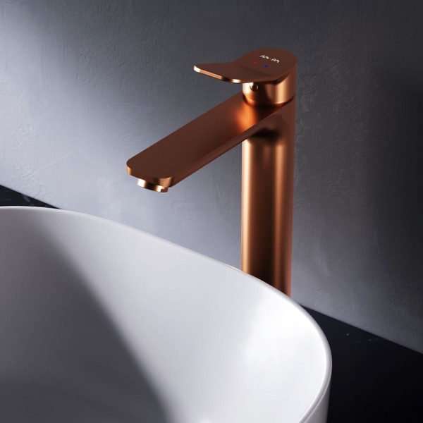 Смеситель для раковины AM.PM X-Joy розовое золото (F85A92044)