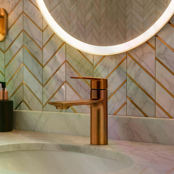 Смеситель для раковины Rea Storm медь матовая (REA-B3001) Смеситель для раковины Rea Storm медь матовая (REA-B3001)