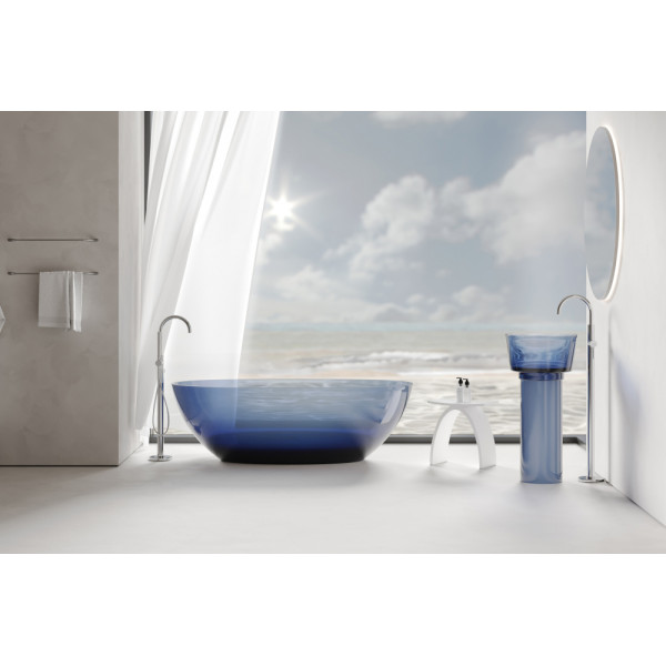 Раковина отдельностоящая Abber Kristall 45x45x90 синий (AT2702Saphir) Раковина отдельностоящая Abber Kristall 45x45x90 синий (AT2702Saphir)
