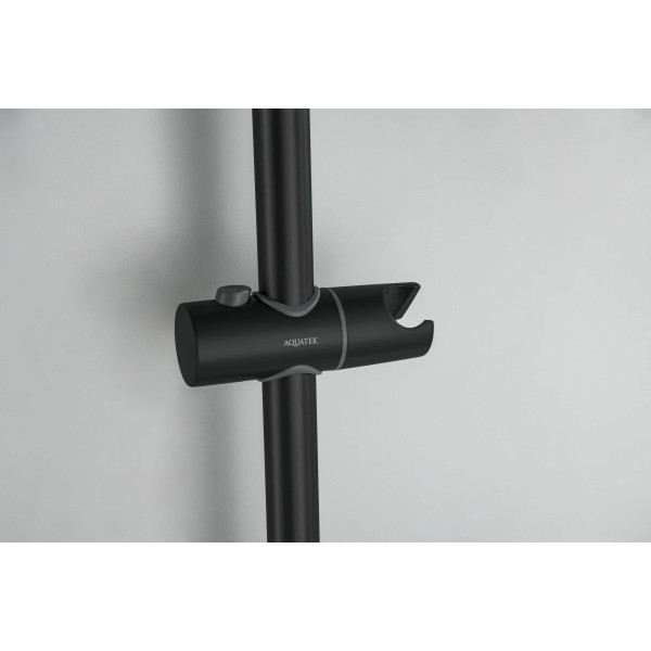 Душевой гарнитур Aquatek Лугано черный матовый (AQ2022MB)