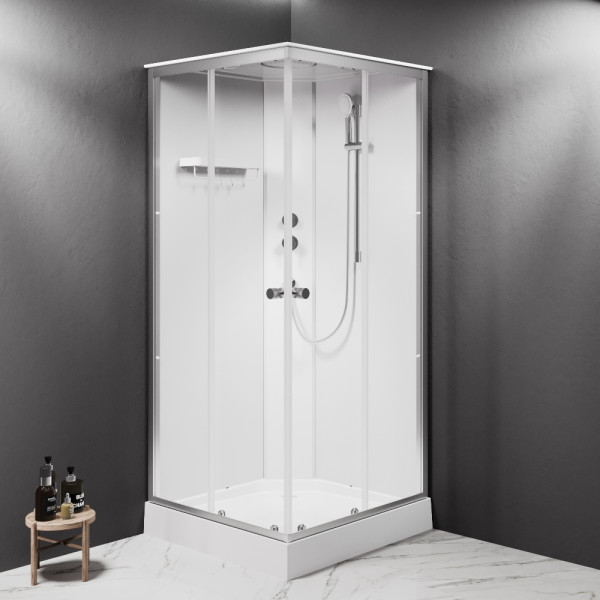 Душевая кабина AM.PM X-Joy Square 90x90 профиль мат.хром, стекло прозрачное (W94C-403-090MT) Душевая кабина AM.PM X-Joy Square 90x90 профиль мат.хром, стекло прозрачное (W94C-403-090MT)