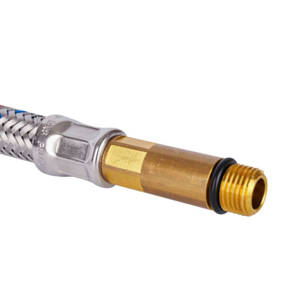 Подводка гибкая для смесителя 500 мм. 1/2"*М10 L=35 мм. (нерж. сталь) SHF-0046-351015