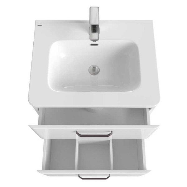 Тумба напольная Iddis Brick 60 с раковиной, белая (BRI60WFi95K) Тумба напольная Iddis Brick 60 с раковиной, белая (BRI60WFi95K)