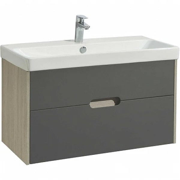 Тумба-умывальник Aquaton Оливия 90 Дуб Ойстер/1WH501629 Раковина Адриана 90 (1A2544K0OLUG0)