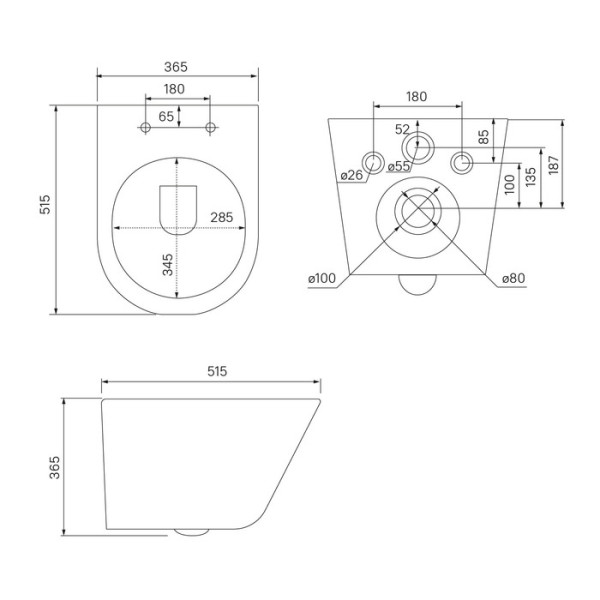 Комплект инсталляция с унитазом Iddis с клавишей смыва хром (BASC010i73)