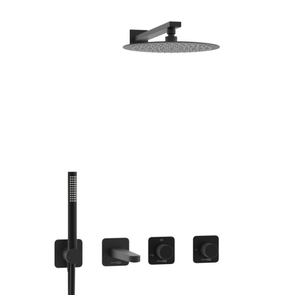 Душевая система WasserKRAFT черная (A5251.300.301.219.258.302.242.217)