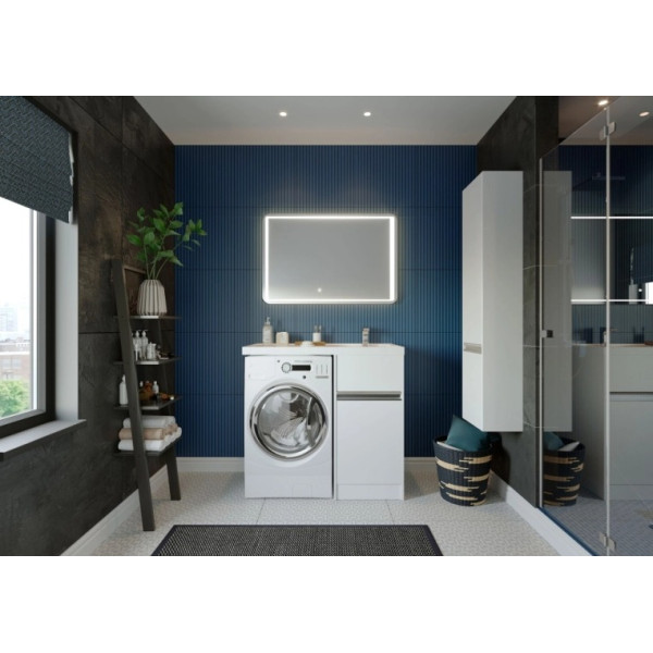 Тумба-умывальник Aquaton Лондри 40/1A72223KLH010 Раковина Лондри 105 правая, бел. (1A2360K0LH010)