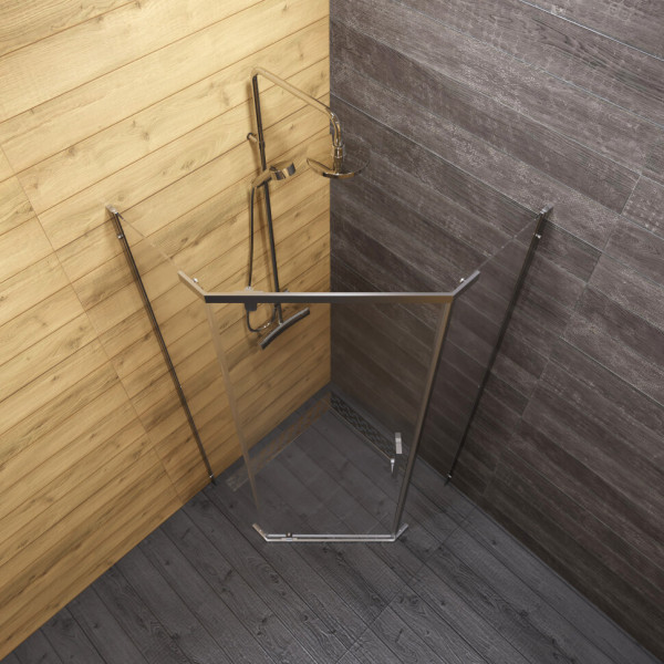 Душевой уголок Triton Дека 100x100 стекло прозрачное, профиль хром (DK317) Душевой уголок Triton Дека 100x100 стекло прозрачное, профиль хром (DK317)