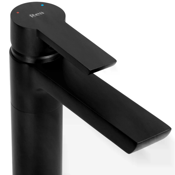 Смеситель для раковины Rea Argus черный матовый (REA-B6210) Смеситель для раковины Rea Argus черный матовый (REA-B6210)