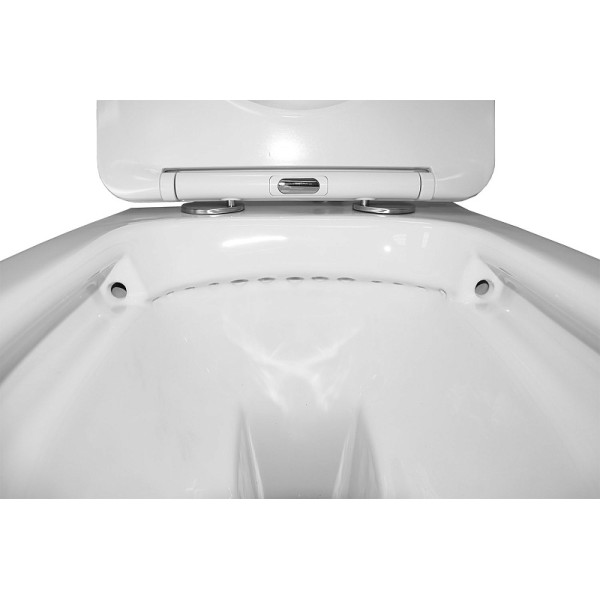 Унитаз подвесной Atrio безободковый с сиденьем микролифт 490x365x360 (AZ-2330)