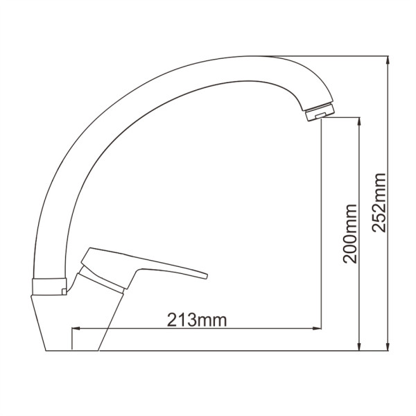 Смеситель для кухни Ledeme (L5913H)