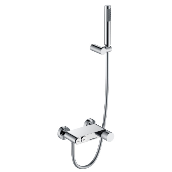 Смеситель для ванны и душа Boheme Stick chrome touch chrome с душевым гарнитуром хром (123-CRCR.2)