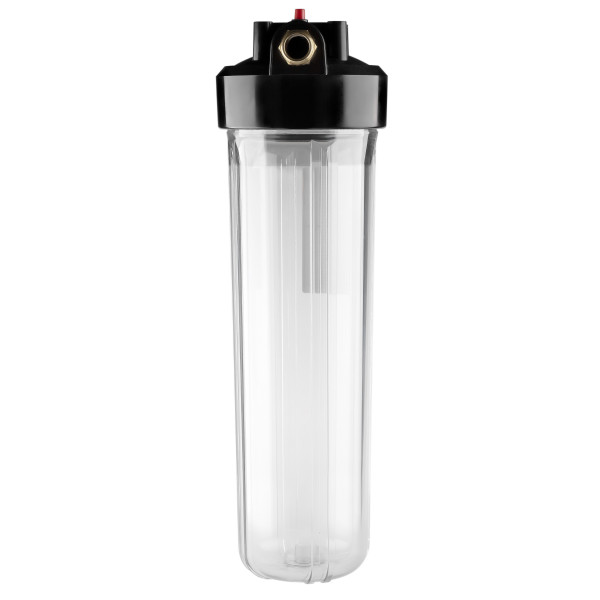 Фильтр колбовый Гейзер 1" 20BB с латунными ниппелями (прозрачный, для холодной воды) (50549) Фильтр колбовый Гейзер 1" 20BB с латунными ниппелями (прозрачный, для холодной воды) (50549)