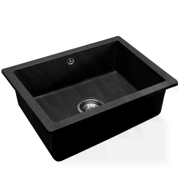 Мойка для кухни Rea nels black гранит 56x46,5x20 черная (ZLE-00109)