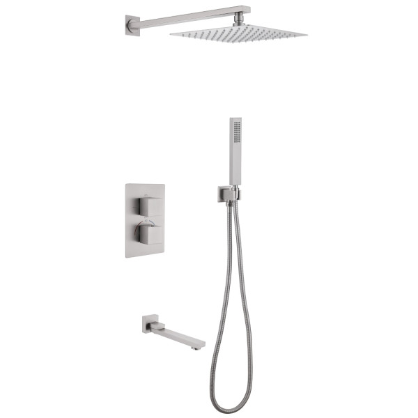 Душевая система Abber Daheim с изливом сатин (AF8250SP)