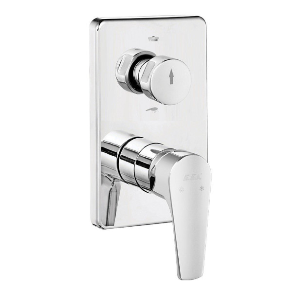 Смеситель для ванны и душа E.C.A. Niobe внешняя часть хром (102167213EX-KDE) Смеситель для ванны и душа E.C.A. Niobe внешняя часть хром (102167213EX-KDE)