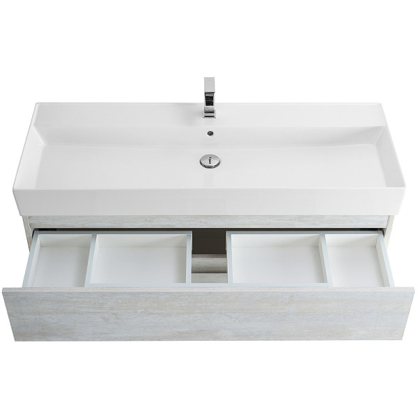 Тумба подвесная Cezares Molveno 46 120x50 Legno Bianco (MOLVENO 46-120-2C-SO-LB)