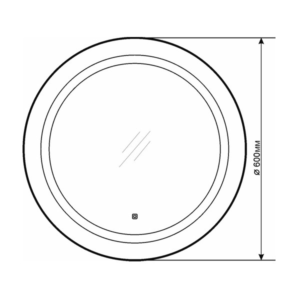 Зеркало Comforty Квадрат 600x600x40 (00-00001224)