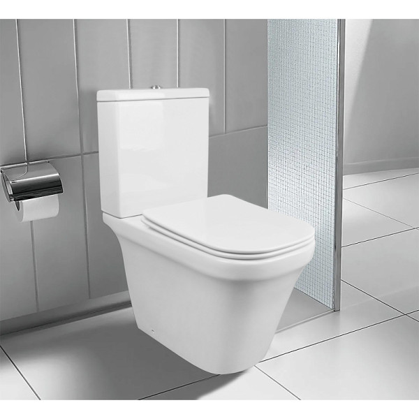 Унитаз напольный Candy безободковый с бачком и сиденьем микролифт 635x365x775 (AZ-1503B)