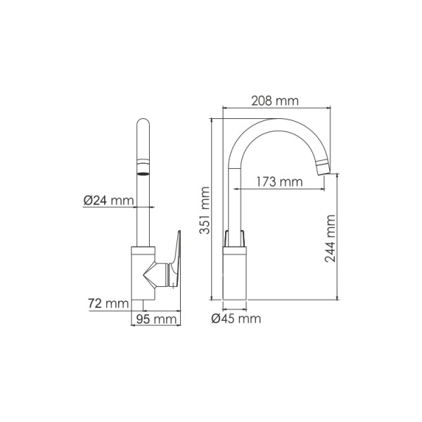 Смеситель для кухни WasserKRAFT Aisch золотой матовый (5507)