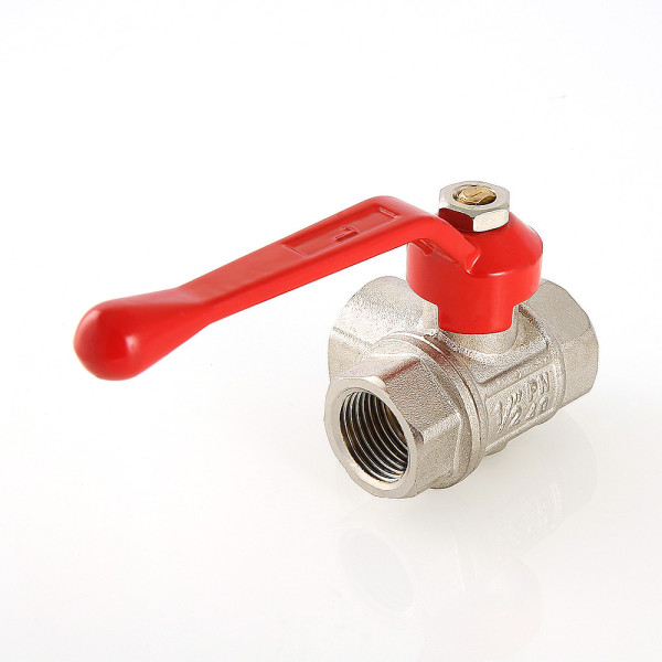 Кран 3/4" шаровый трёхходовой L-порт Valtec (красная ручка) VT.360.N.05