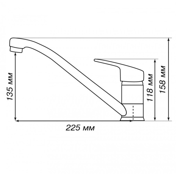 Смеситель для кухни Aquaton Аркос коричневый (1.AX00.1.FCX.X27.0)