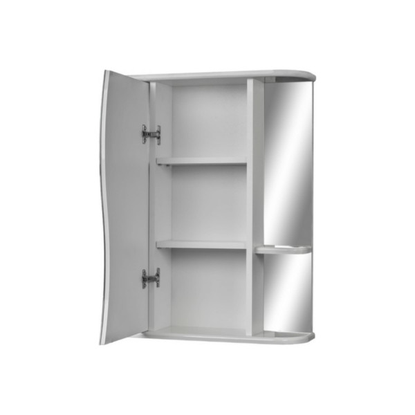 Шкаф зеркальный Домино Айсберг Волна 2-60 левый (DA1040HZ) Шкаф зеркальный Домино Айсберг Волна 2-60 левый (DA1040HZ)