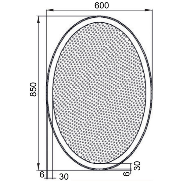 Зеркало с подсветкой Aquanet Комо 60x85 (00196667)