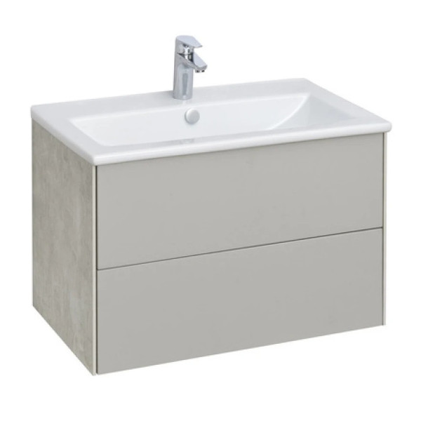 Тумба-умывальник Aquaton Сохо 75 Слэйт/галька серая /1WH501619 РаковинаЭлина 75 (1A2581K1AJ9A0)