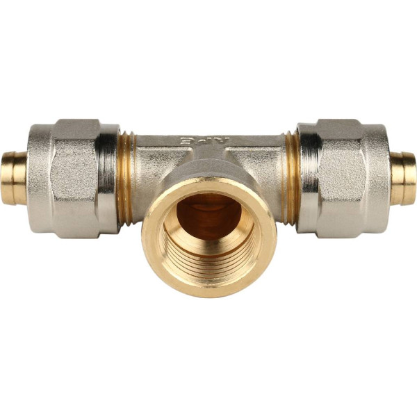 Тройник 16x1/2"Вx16 Stout (обжим) (SFS-0012-001216)