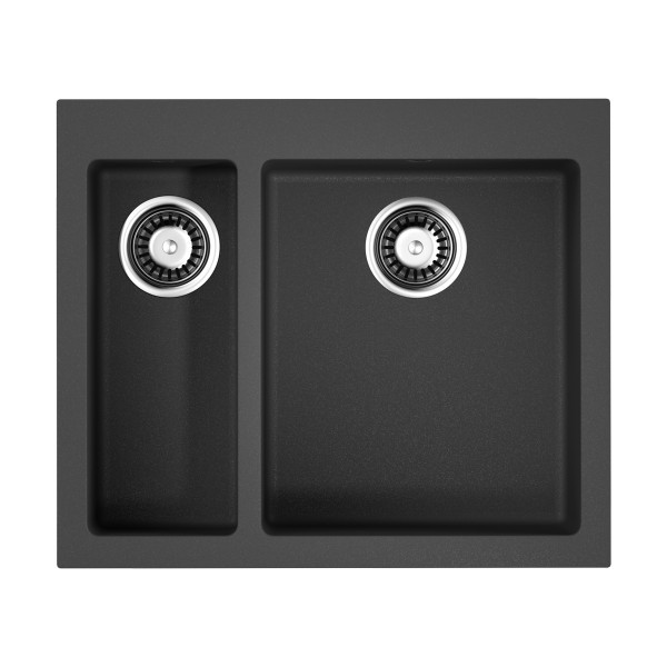 Мойка для кухни врезная Omoikiri Bosen 59-2-BL 590х500 черный (4993149)